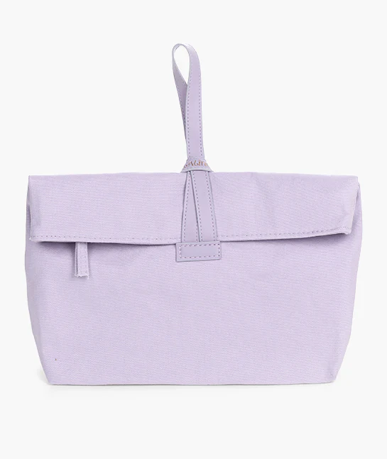 Golden Bloom Fold-Over Cosmetic Bag