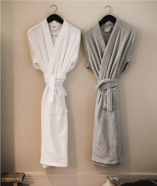 Grey Cozy Bath Robe - Image 2