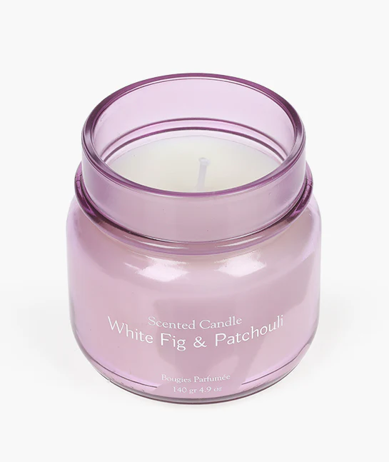 White Fig & Patchouli Scented Candle - 140 g - Image 2